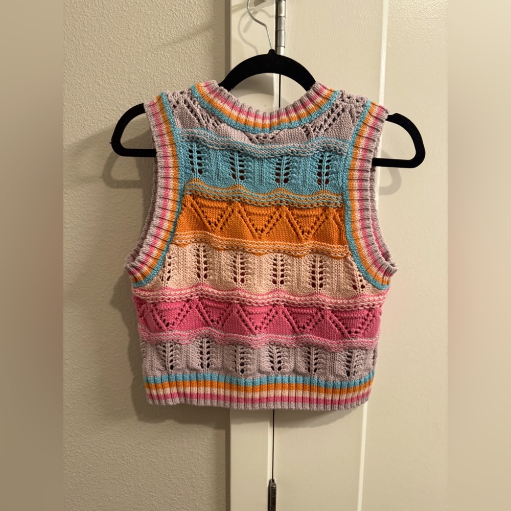 Multi Color Sweater Vest